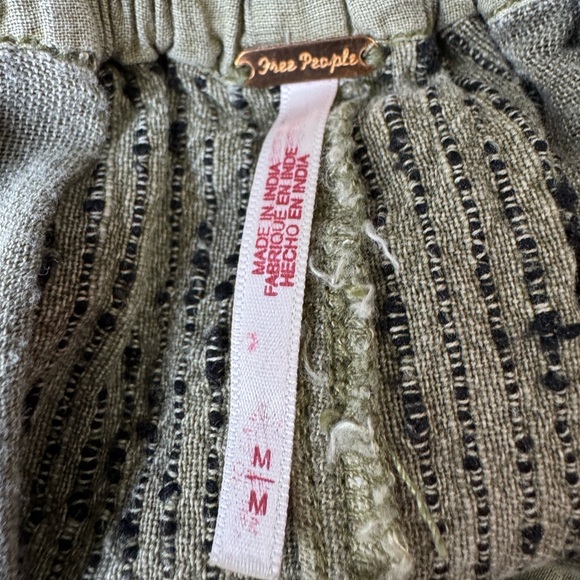 Free People Textured Khaki Joggers - Picture 9 of 12